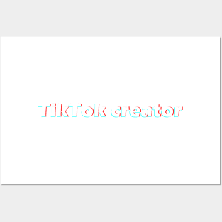 tiktok creator Posters and Art